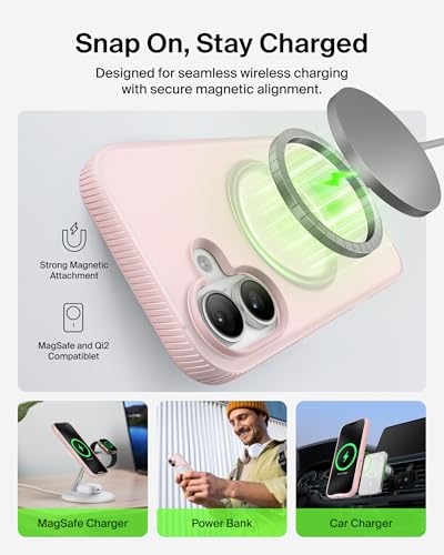 Image of Belkin iPhone 17 Case | Slim, Anti-Yellowing, Anti-Scratch, 4M Drop Protection | 2 Years Warranty | Grip - Pink