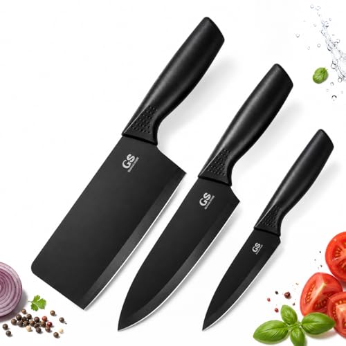 Image of Kitchen Knife Set, 3 Piece Stainless Steel Knives