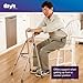 Days Hemi Walker - Mobility Aid for Elderly, Handicapped, Disabled Users - One Arm or Hand Support, Folding, Aluminum, Height Adjustable - Weight Capacity Up to 300 Pounds