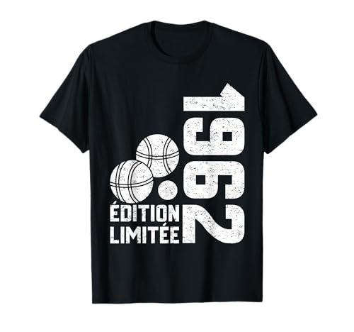 62e Anniversaire Vintage 1962 Édition Limitée Pétanque T-Shirt