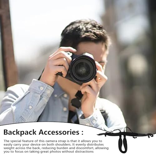 Corcha de hombro de la cámara - Liberación rápida Cuerita de cámara, cámaras ajustables Correa de cuello | 1,57 pulgadas Corias de cámaras de cuerpo cruzado cómodos, cuerda larga duradera, transporte - imagen 5