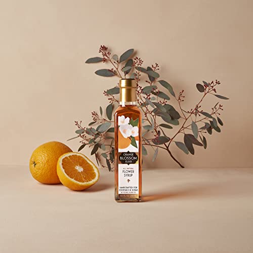 Floral Elixir Co. - All Natural Syrups for Cocktails & Sodas (2 x 8.5 oz) (Orange & Cherry Blossom)