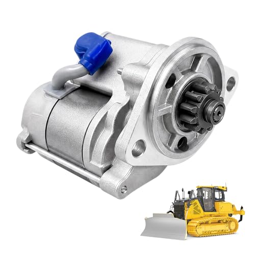 Motor de arranque compatible con John Deere 670 750 770 850 855 856 870 900HC 955 970 compatible con Yanmar, reemplazo para 2280003802 452326 11920977010 12112077012 ND2280003802 41052081 SND0377 miniatura 1