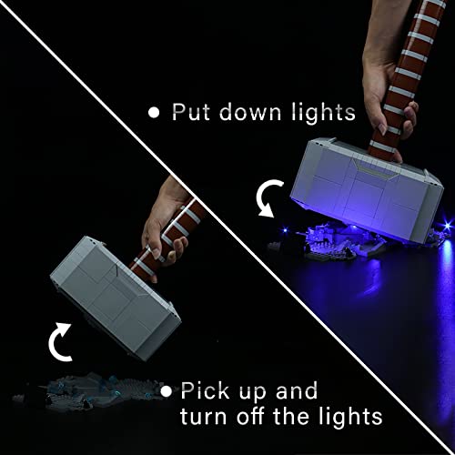 Led Licht Set für Lego Mjölnir (Nur Lichter-Set,kein Lego-Modell),Dekorations Led Beleuchtungs Set für Lego 76209… – Bild 5