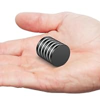 Wukong Schwarz Neodym Magnete Selbstklebend Extra Stark 20x3mm | 6 Stück, Mini Runde Magnete Heavy Duty für Magnettafel Whiteboard Kühlschrank – Ansicht 7