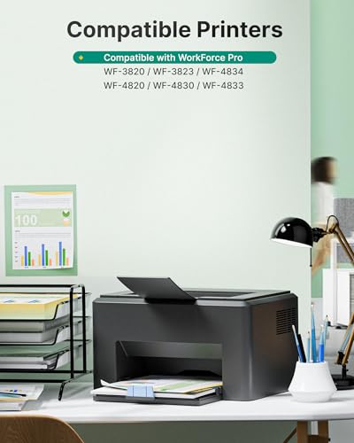 Image of 822XL Remanufactured Replacement for Epson 822XL Ink Cartridges Combo Pack for 822XL Printer Ink Epson for 822 XL T822 to use with Workforce Pro WF-3820 WF-4820 WF-4830 Printer（5 Pack）