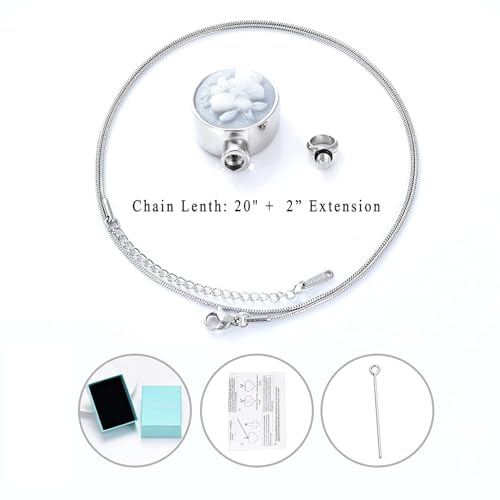 Collier urne funéraire zeqingjw, pendentif papillon ciselé en acier inoxydable - 6
