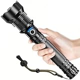 AKNEAR Rechargeable LED Flashlight 4500 High Lumens, Super Bright Flash Light with Zoomable & USB C Rechargeable & 5 Mode & Waterproof, Tactical Flashlights for Home, Emergencies, Camping, Outdoor