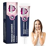 Teegxddy 1 PCS Haftcreme Extra Stark für Zahnprothesen, 40g Prothesenkleber Zahnprothesen-Haftmittel Thermoplastischer Zahnprothesenkleber,Haftcreme für Natürliche Formel, Superstarke Haftung