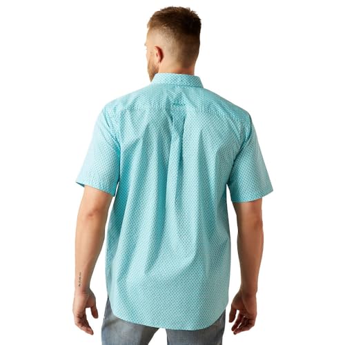 Ariat Light Blue Westin Classic Short Sleeve Button Up Shirt2