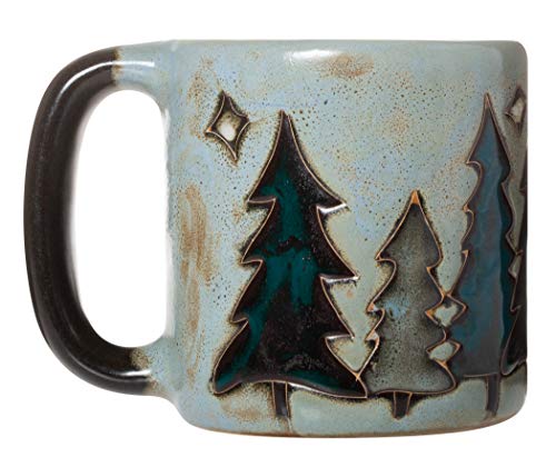Mug de cerámica para café 16 oz diseño árboles miniatura 3