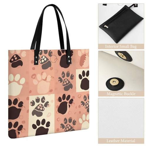 Sac à main en cuir imperméable blanc élégant avec design patte de chat - 4