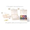 Personalized Coffee Gift Set for Mom 6 Premium Ground Coffee + Natural Honey Sticks Custom Message Inside Box Unique Mothers Day Gift, Birthday, Thank You Present