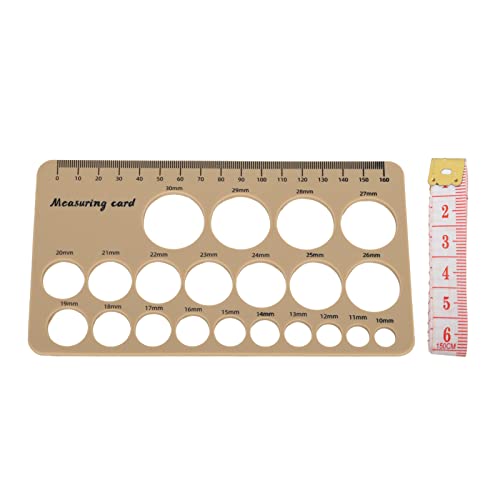 Nipple Ruler, Flexible Silicone Breast Flange Measuring Tool, 1.5m Soft Tape for Pregnancy and Postpartum Recovery (Brown)