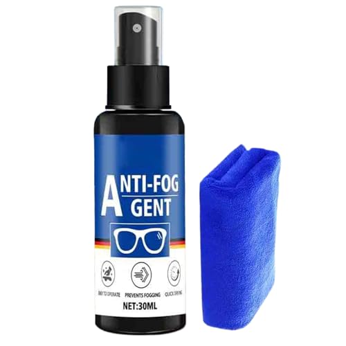 Generisch Spray antivaho para gafas, 30 ml, líquido de limpieza de lentes antivaho, para pantallas, parabrisas, máscaras de buceo, máscaras de buceo, natación, cámaras