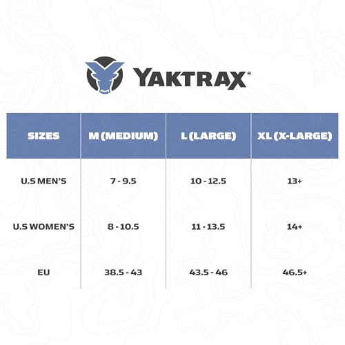 Crampons de traction Yaktrax Quick Chains en taille M pour neige et glace - 6