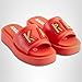 KARL LAGERFELD Paris Women's Shoes Women's Sandals, Vermillon,8.5