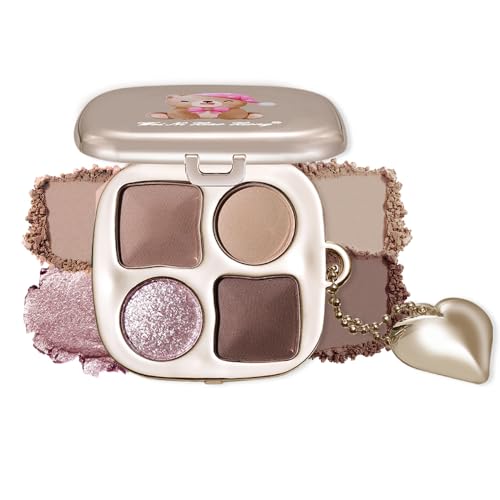 Hxssll Matte Eyeshadow Palette, Cool Taupe Grey Brown Eye Shadow, Ash Brown Charcoal Eyeshadow, Soft Blendable Smokey Makeup, Long Lasting Waterproof Eyeshadow for Daily Office Smokey Look, Sombra de Ojos 06 2Pcs