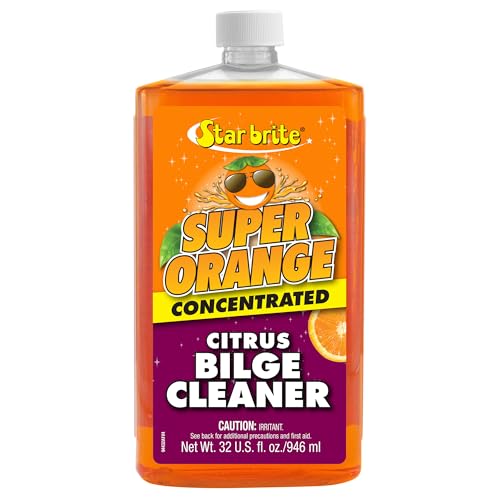 STAR BRITE Super Orange Citrus Bilge Cleaner Easy to Use Pour in Run Boat Pump Out Emulsifies Oil Grease and Transmission Fluid Leaving Bilge Clean with a Fresh Citrus Scent