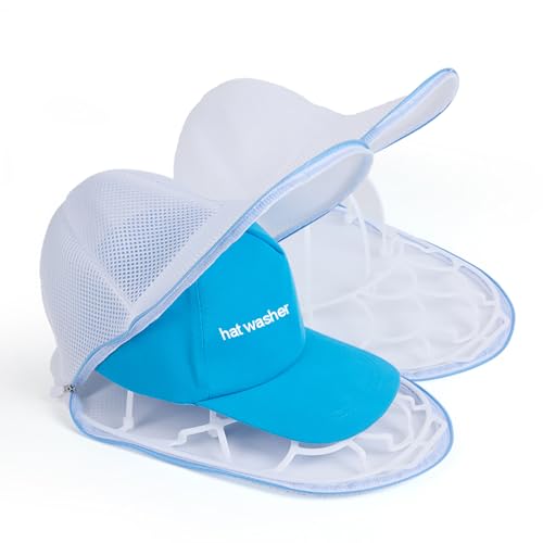 JIANGXINI 2Pcs Hat Washer Cage Hats Cleaner,Hat Washer for Washing Machine,Suitable for washing...