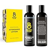 The Beard Club Aftershave for Men – Soothing After Shave Lotion for Men with Chamomile, Tea Tree Oil & Willow Bark – Post Shave Balm Calms Irritation, Prevents Razor Burn & Bumps - 3.4 Fl Oz - 1 Pack