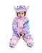 HSCTEK Baby Monster Costume, Infant Monster Cosplay Newborn Boys Girls, Toddler Halloween Onesie Suit Kids 9-12 Months Purple