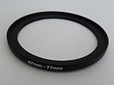  vhbw Adaptateur de Filtre Step UP 67mm-77mm Noir pour Appareil Photo Sigma 50-150 mm 2.8 EX DC II APO HSM