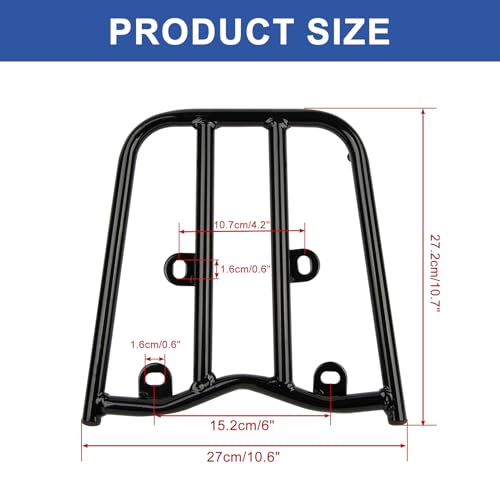 image for Hawk 250 Rear Rack - PSLER Motorcycle Luggage Rear Rack Storage Rack B