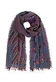 passigatti schal wolle Größe: ca.70x180cm Passigatti Schal mit Sternen bestickt Mädchen ensign blue,one size,Blau Damen