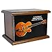 Custom Engraved Guitar Wooden Cremation Urn