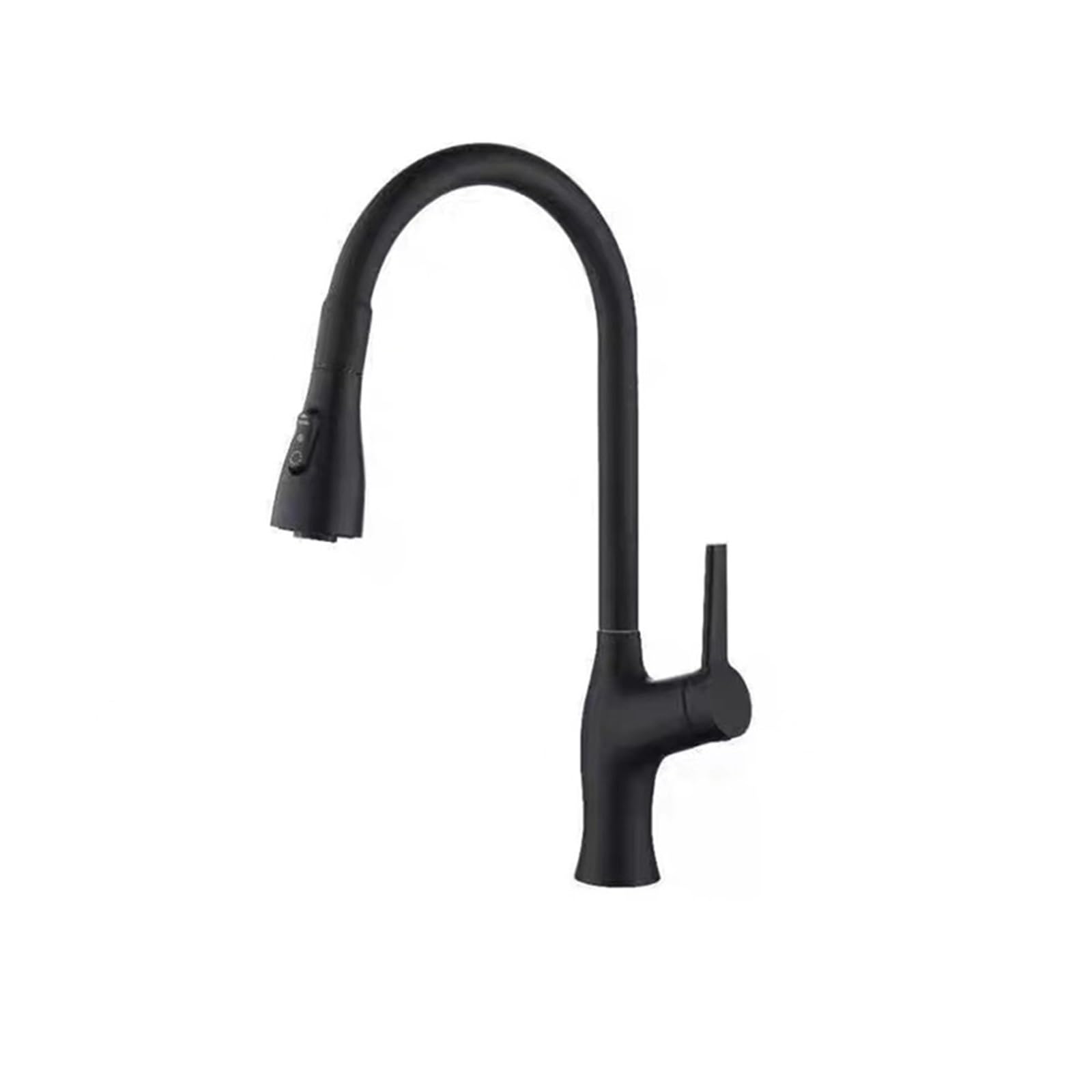 Robinet de cuisine noir extractible avec mitigeur pivotant à 360° pour évier moderne