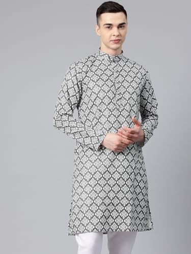 Image of Luxrio Kurta Set for Men Cotton Blend Kurta with Pyjama Set Ethnic Set
