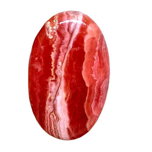 Rhodochrosite naturelle ovale 39x25x7mm pour fabrication de bijoux cabochon DIY collier