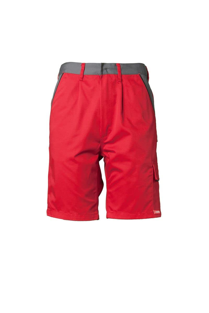 Planam 2376052 Highline Shorts, Rot/Schiefer/Schwarz, Größe L