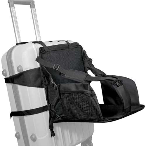 LECTRUS NEW Ride On Suitcase for Kids, Carry On Luggage Seat for Toddler, Portable & Foldable Kids Luggage Suitcase with Seat for Family Air Travel Easy