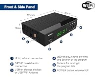 EDISION Proton S2 Plus Full HD Satelliten Receiver FTA, 2in1 Komfort-Fernbedienung, Unicable tauglich (DVB-S2, HDMI, SCART, S/PDIF, USB, LAN, USB WiFi Support, Vorinstallierte deutsche Programmliste) – Ansicht 3
