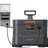 Jackery Explorer 3000 Pro Portable Power Station + Manual Transfer Switch, up to 3kW Emergency Power System, 3024Wh 3000W LiFePO4 Battery Solar Generator, Plug & Play Home Backup Solution