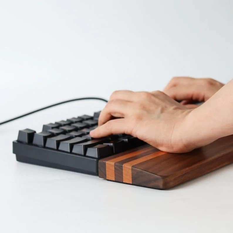 See full amazon price history chart for KB Nature Honey Keyboard Wooden Wrist Rest, Black Walnut Solid Wood Non-Slip Ergonomic Palm Rest for Compact 60% Keyboard, for Typing Lover Two Color Durable and Easy to Clean KB Nature Honey Keyboard Wooden Wrist Rest, Black Walnut Solid Wood Non-Slip Ergonomic Palm Rest for Compact 60% Keyboard, for Typing Lover Two Color Durable and Easy to Clean (B0CKHY7Y4P) Amazon Price History, Amazon Price Tracker