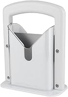 Vista 5 de Cortador de bagel, mango de seguridad, cortador de bagel de acero inoxidable (blanco)