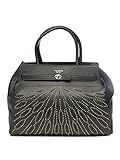  Tosca Blu Bolso mujer bolso grande laserado y strass mortero, negro TS2142B06.C99