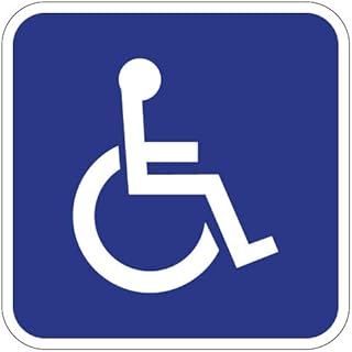 STOPSignsAndMore - ADA Wheelchair Accessible Guide Sign - No Arrow - 12x12 (Blue) - Reflective | Rust Free Aluminum