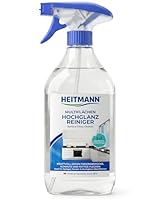 HEITMANN pure Multiflächen Hochglanzreiniger | Kraftvoll gegen Fett & Fingerabdrücke | Streifenfrei auf Glas, Möbel & Hochglanzoberflächen | 2in1 Formel | 500 ml