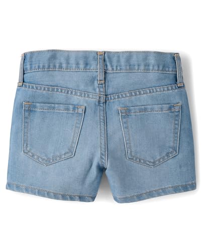 Image of The Children's Place Girls Denim Shortie Shorts