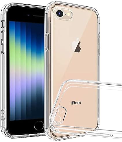 Unov Compatible with iPhone 13 Case Clear Bumper Hybrid Protective Anti Yellowing Shockproof Non Slip Slim Fit (Crystal Clear)