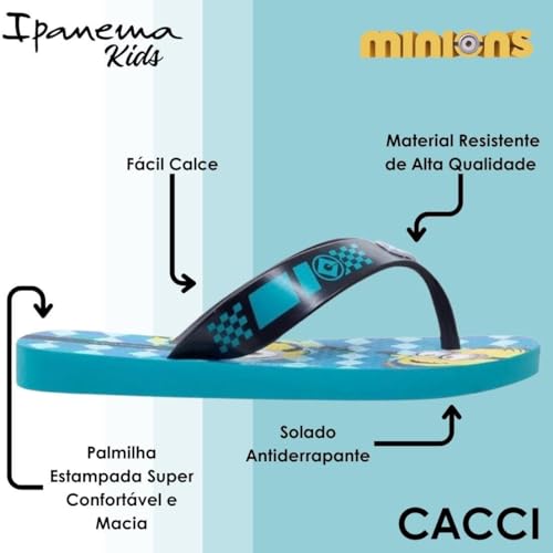Chinelo Infantil Menino Casual Conforto Minions Ipanema