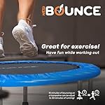 New-Bounce Mini Trampoline - Foldable Trampoline for Children and Adults - Fitness Rebounder Trampoline - Holds Up to 150-220 Lbs - Image 3