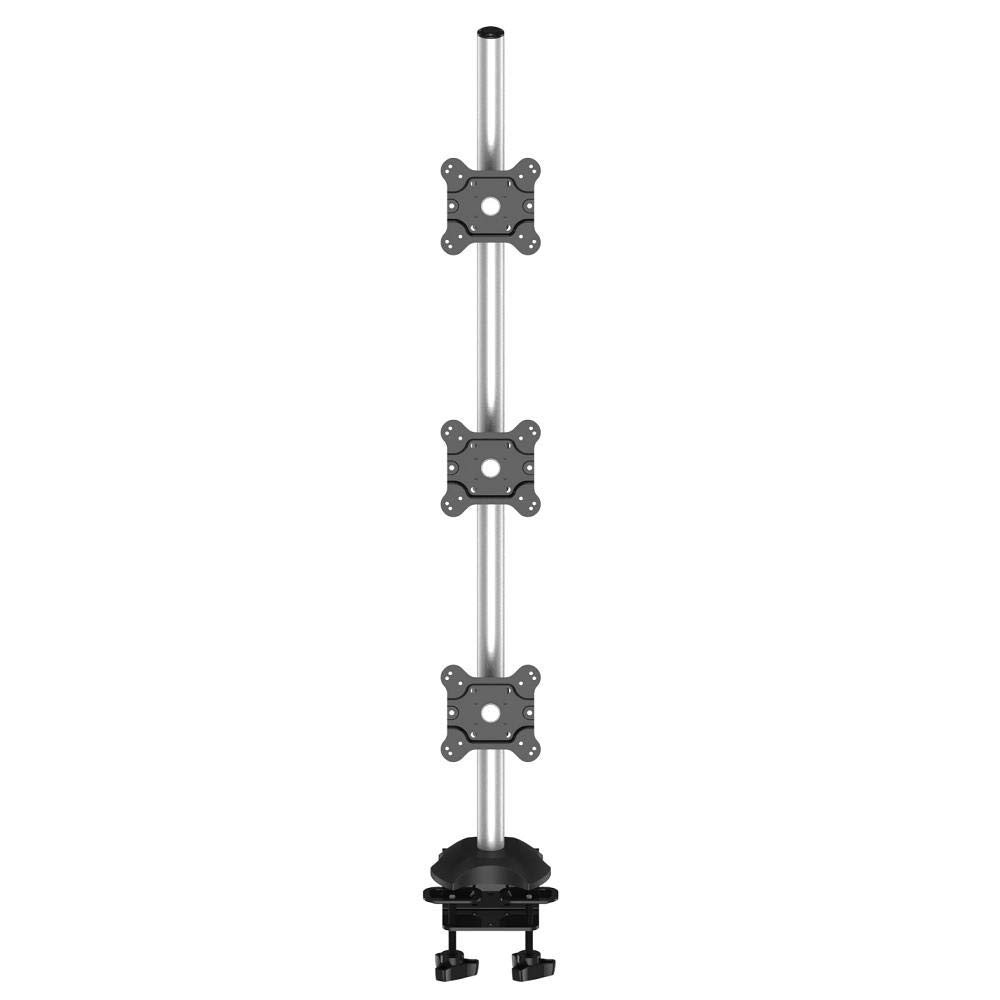 Cotytech Triple Monitor Desk Mount with Quick Release & 2-in-1 Base, 3" x 1" (BL-DM144)