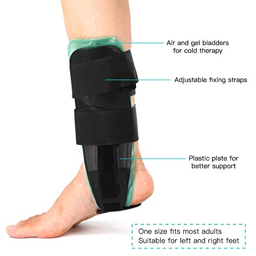 Tornozelo, Romacci Suporte estabilizador de tala ajustável para tornozelo Air Gel para tornozelo est