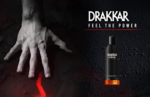 Drakkar Intense By Guy Laroche - Long Lasting Deodorant For Men - Stay Fresh For Longer - Masculine Fragrance Blend Of Vanilla, Bergamot, Rosemary, Clary Sage, And Patchouli Oil - Body Spray - 6.7 Oz #TOP3