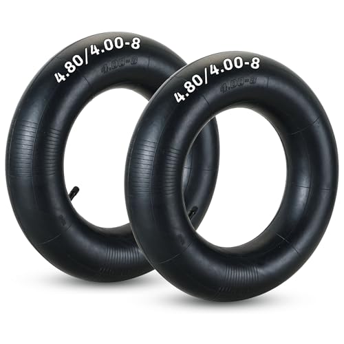 weyleity 2 Pack 4.80/4.00-8 Inner Tube | Durable Replacement Tire Tubes with TR-13 Straight Valve Stem for Go Karts ATVs (4.80/4.00-8 TR13)